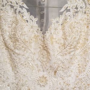 Old Stock New Vintage, beaded, Wedding Gown